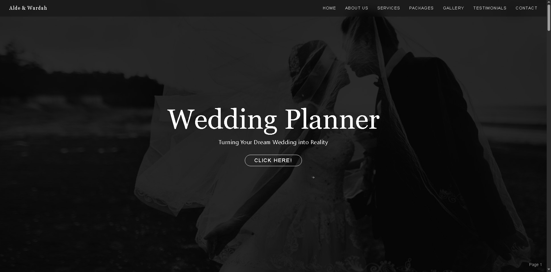 Wedding Invitation Web Design